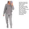 2 Teile/satz Frauen Top Hosen Anzug Strass Dekor O Hals Langen Ärmeln Patchwork Sport Sweatshirt Elastische Taille Hose Fitness Outfit Herbst frühling