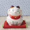 Yakushi Kiln Trinket Mike Rising Good Luck Maneki-neko Box, (Black, Maneki-neko Design) (Includes Sticker)