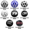 VEMZG1 For VW VOLKSWAGEN New 4pcs 56mm 60mm 65mm Car Wheel Center Decal Hub Sticker For Volkswagen VW Golf6 Polo Passat Tiguan Bettle B