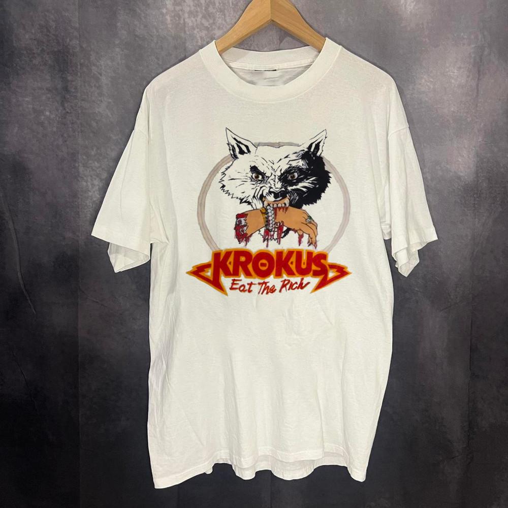 Krokus eat the rich tour Unisex T-shirt All Size S to 5XL LL1212 Unisex T-Shirt XL