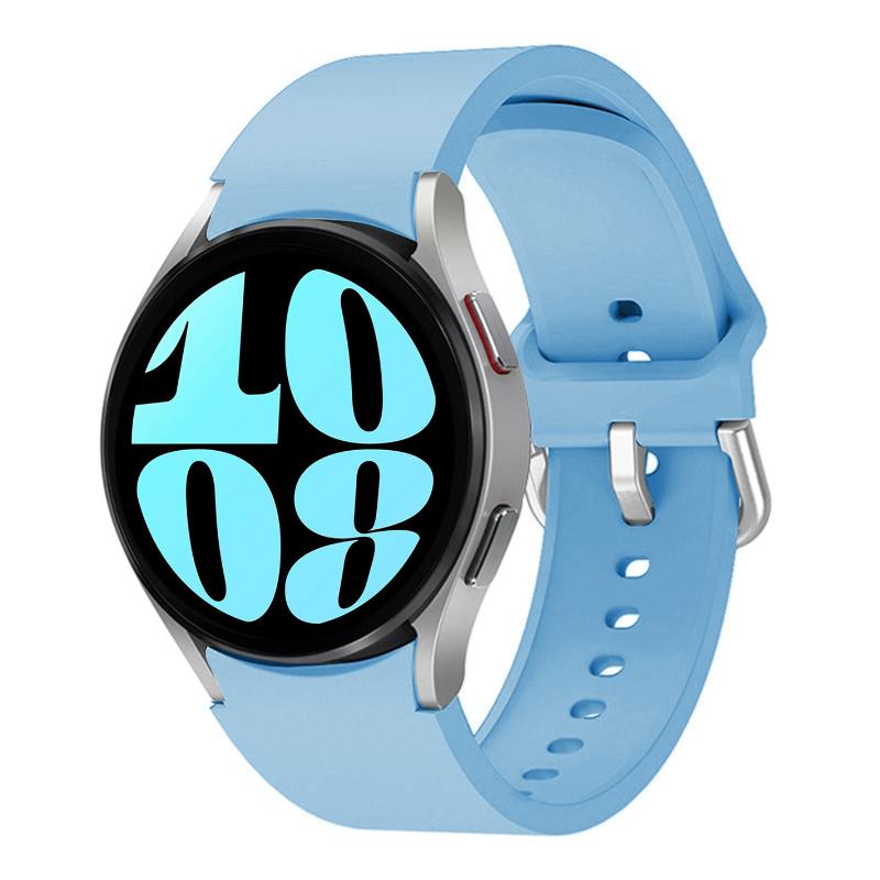 

Silicone Band for Samsung Galaxy Watch 7/6/5/4 44mm 40mm/5 Pro 45mm Bracelet Galaxy Watch 4/6 Classic 47mm 43mm 46mm 42mm Strap Galaxy 4-6 Classic небо синє кольору