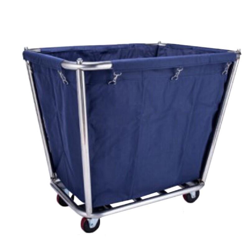 Haise Dike HK-7014 Tapered Stainless Steel Laundry/Linen Cart