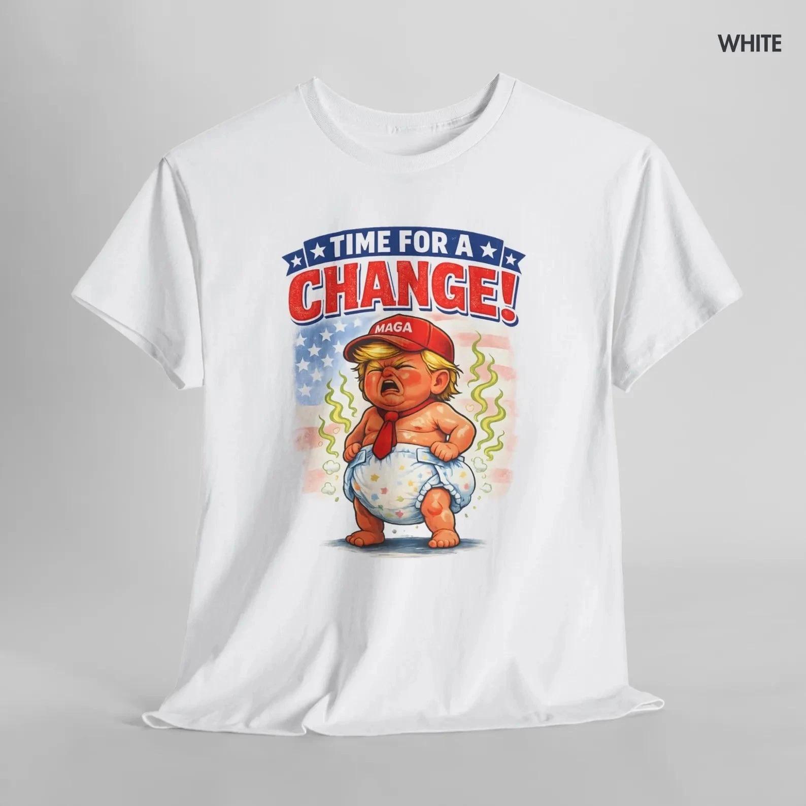 Unisex Adult Funny Graphic Baby Trump Time For A Change Fny Anti Tr... XXL