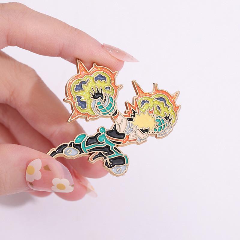 Unique Anime Character Style Brooch Metal Pin Featuring Cool Ninja Design Perfect For Bags