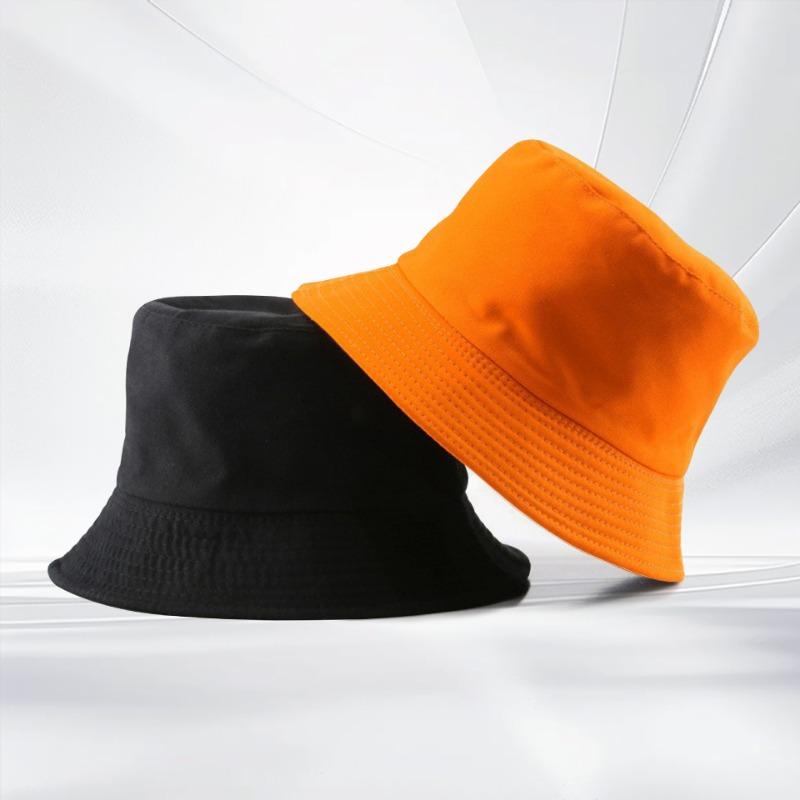Double-sided Bucket Hat Embroidered Casual Versatile Basin Hat Summer Sun Protection Sun Hat Couple Hat Tide