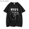 100% Cotton T Shirt Kiss T-shirt Men_Women Fashion Oversized Tshirt Tops Tees Summer Unisex Camiseta Heavy Metal Music Band Tees