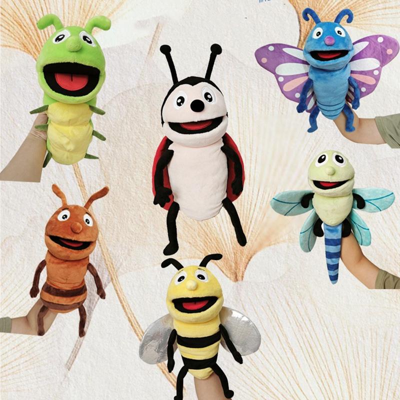 Cute And Soft Butterfly Plush Toy For Children Wholesale Insect Animal Hand Puppet Doll