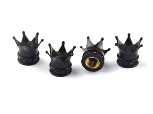 4 PCS Universal Crown Wheel Valve Covers Air Dustproof Waterproof Car Motorcycle Tyre Rim Covers Car Decoration Valve Caps
