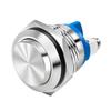 8Pcs 16mm Momentary Push Button Switches Metal Shell High Round Screw Terminals Waterproof Switches Easy to Use