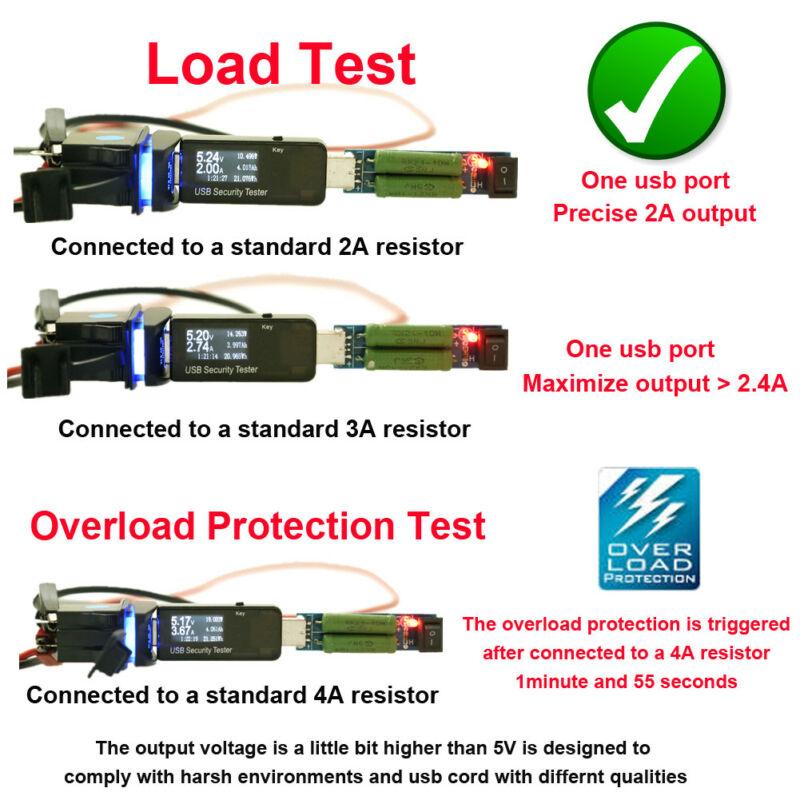 Dual USB 3.1 Power Charger Carling ARB Rocker Fireproof Plastic Switch Blue LED Light Car Boat 12V Car Accessories