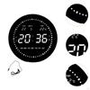 LED Digital Clock Desk Practical Calendar Wall Round Alarm for Home Halls School