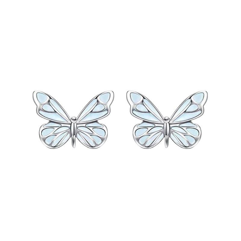 Leuchtendes Schmetterlingsarmband Sterling Verstellbarer Charm Schmuck Damen Mädchen Romantisches Geschenk