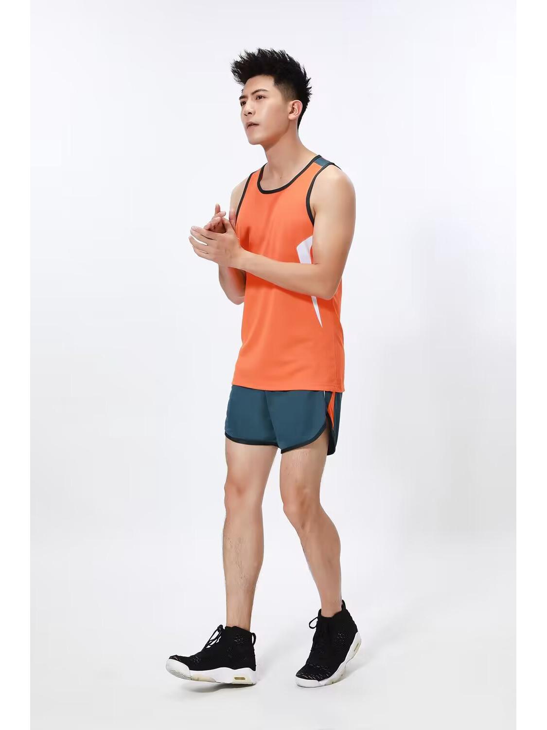 

Дышащий быстросохнущий спортивный костюм для бега для мужчин и женщин - Индивидуальный комплект для легкой атлетики Women s 2XL оранжевый