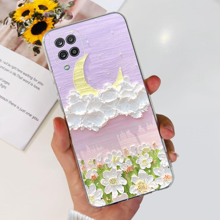 Für Samsung Galaxy A22 Hülle A22 A42 5G Niedliche Bemalte Abdeckung Klare Silikon-Handyhülle Für Samsung A22 A 22 Galaxy A42 5G Weiche Taschen