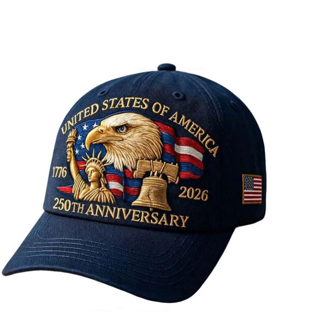 Sunshade Cap Vintage Anniversary Tribute Hat Patriotic Baseball Cap Meaningful Trucker Hat For History Buffs Gift Print Headwear