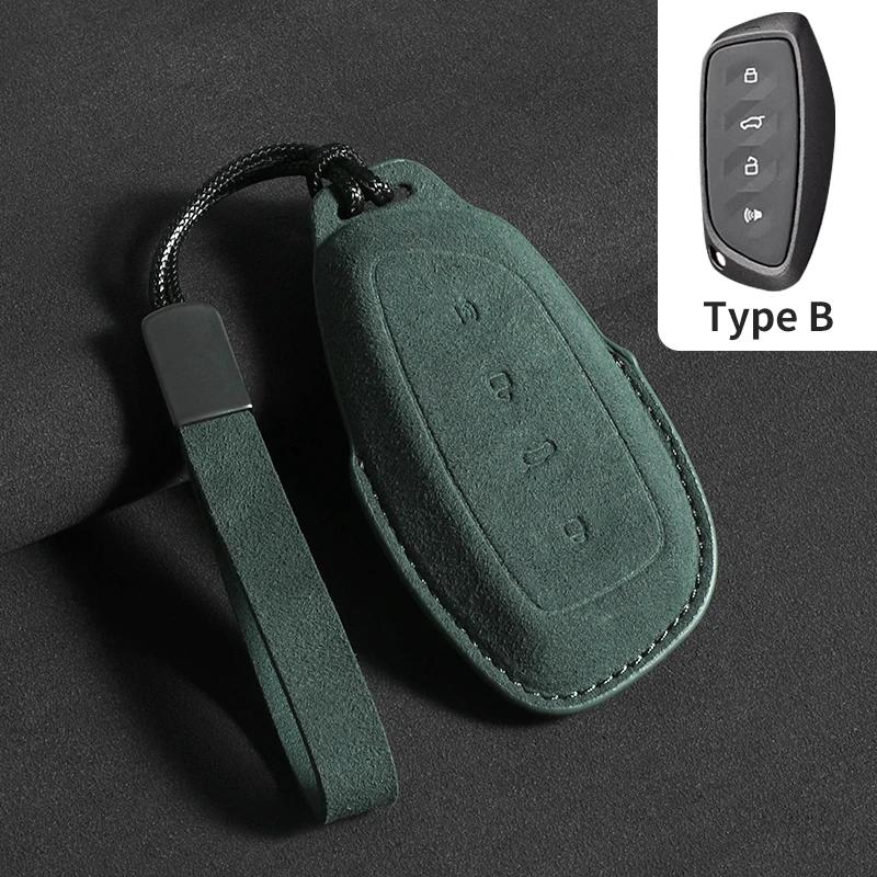 

Car Key Case Protector Cover For Great Wall Haval/Hover H6 Dargo M6 Plus Cratos H9 Jolion F5 H2S F7 H7 Suede Car Key Keychain