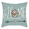 New Thanksgiving Letter Print Green Plant Truck Print Pillow Home Sofa Cushion Cover
