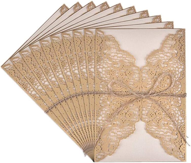 20pieces Romantic Wedding Invitations Exquisite For Big Day Wedding Invitations Cards Party Supplies