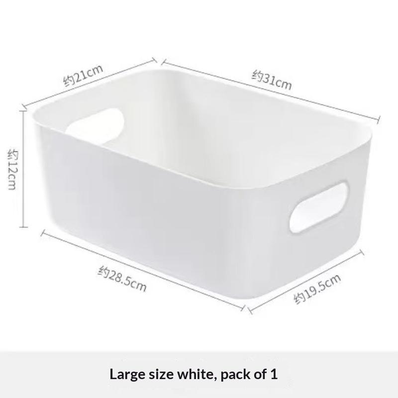 Plastic Storage Bins with Ergonomic Grip Handles Durable Heavy Duty Storage Containers for Kitchen Bulk Item Storage