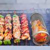 Stainless Steel Cylinder Mesh Grill Basket for Vegetables and Fruits