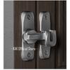 KAK Punch-free Hasp Latch Door Lock Black Cabinet Locks Kids Safety Lock Barn Door Sliding Door Anti-pried Hook Lock Hardware Thread Lock3