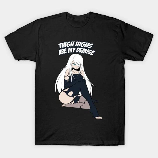 A2 Nier Automata Waifu Shirt Anime Nier Automata Waifu Senpai Black T Shirt V8 S