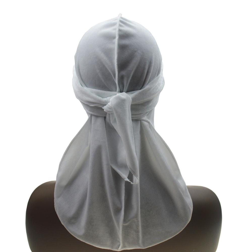 דוראגים קטיפתיים מעולים לגברים רצועות ארוכות דוראג כובע גלים יוקרתי הייפביסט לגברים דוראג אלסטי כיסוי ראש בנדנה היפ הופ