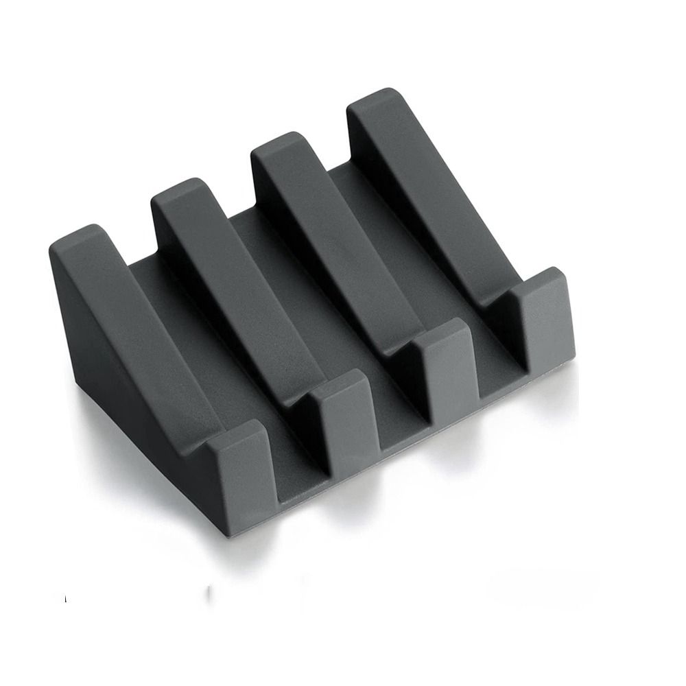 

Tilt Drain Bathroom Accessories Drying Flexible Soap Box Storage Tray Storage Holder Soap Dish серый