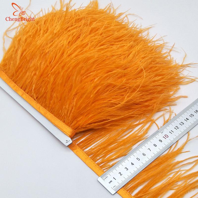 FeatherChengBright High Quality 10Yards Mint Green Ostrich Feather Ribbon Ostrich Feathers Trim Fringe Clothing Decoration