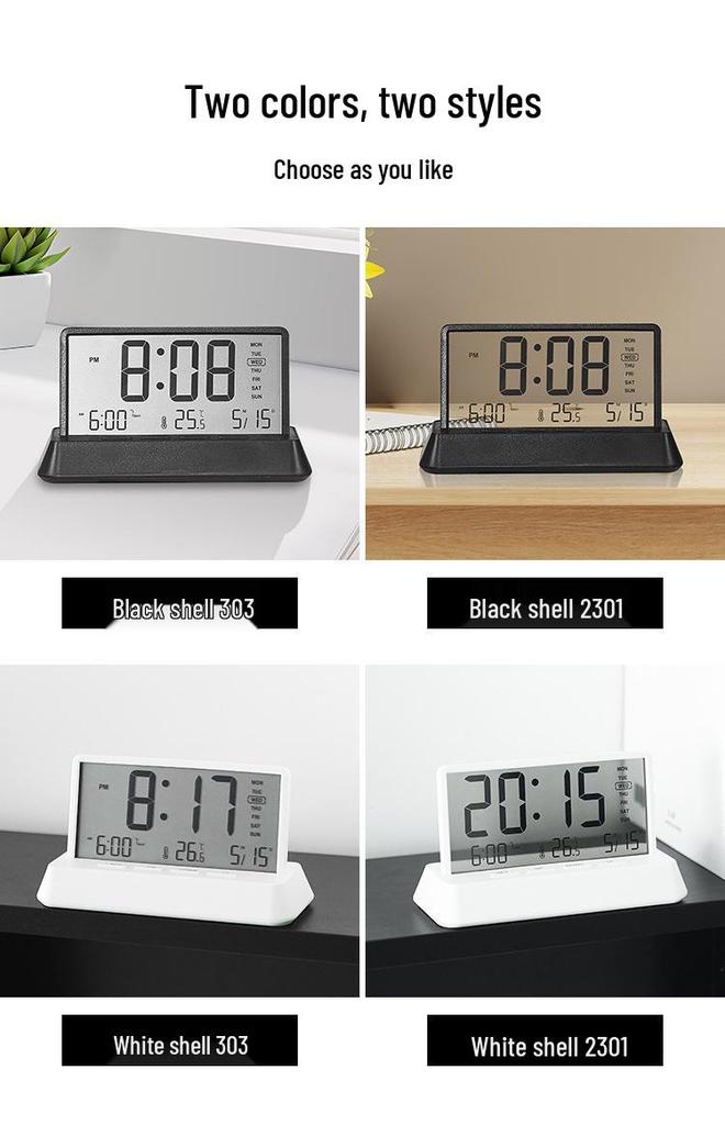 Creative Transparent Multifunctional Electronic Alarm Clock 2301