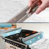 2 Pieces Adjustable Range Crevice Cover with Sliding Mechanism Heat-Resistant
