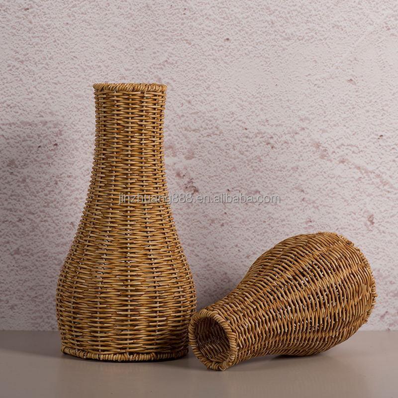 Handmade Eco-Friendly Art Deco Wooden Tabletop Vase Durable Natural Material for Home Wedding Decor Modern Design Customized