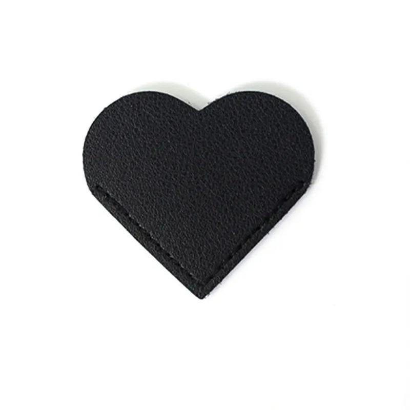 2Pcs Portable Heartshaped Corner Page Marker Vintage Multicolor Leather Bookmark Book Decorative Creative Reading Bookmarks Books