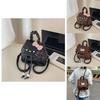 Hello Kitty Cat Mini Backpack With Nylon Material And Butterfly Knot For Daily Use