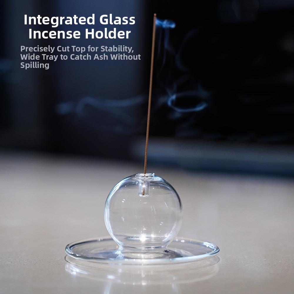 Integrated Ball Design Incense Holder With Tray Incense Sticks Tray Tabletop Incense Base  Yoga