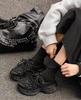 2024 new popular fried street l cold sticky shoes light luxury high-end platform dad shoes women's lightweight retro casual sports shoes