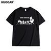 Anime Style One Piece Road Feisuolonuo Pure Cotton Printed Fashionable Unisexs and Womens Clothing New Loose Casual Tshirt