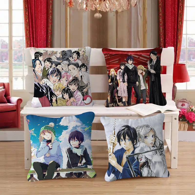 Anime N-Noragami Personalized Pillow Dust Cover Bedroom Kids Party Decoration Pillowcase Birthday Children Gift