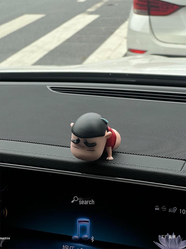 2024 Crayon Shin-chan Car Ornament for Tesla/BYD Console or Passenger Seat