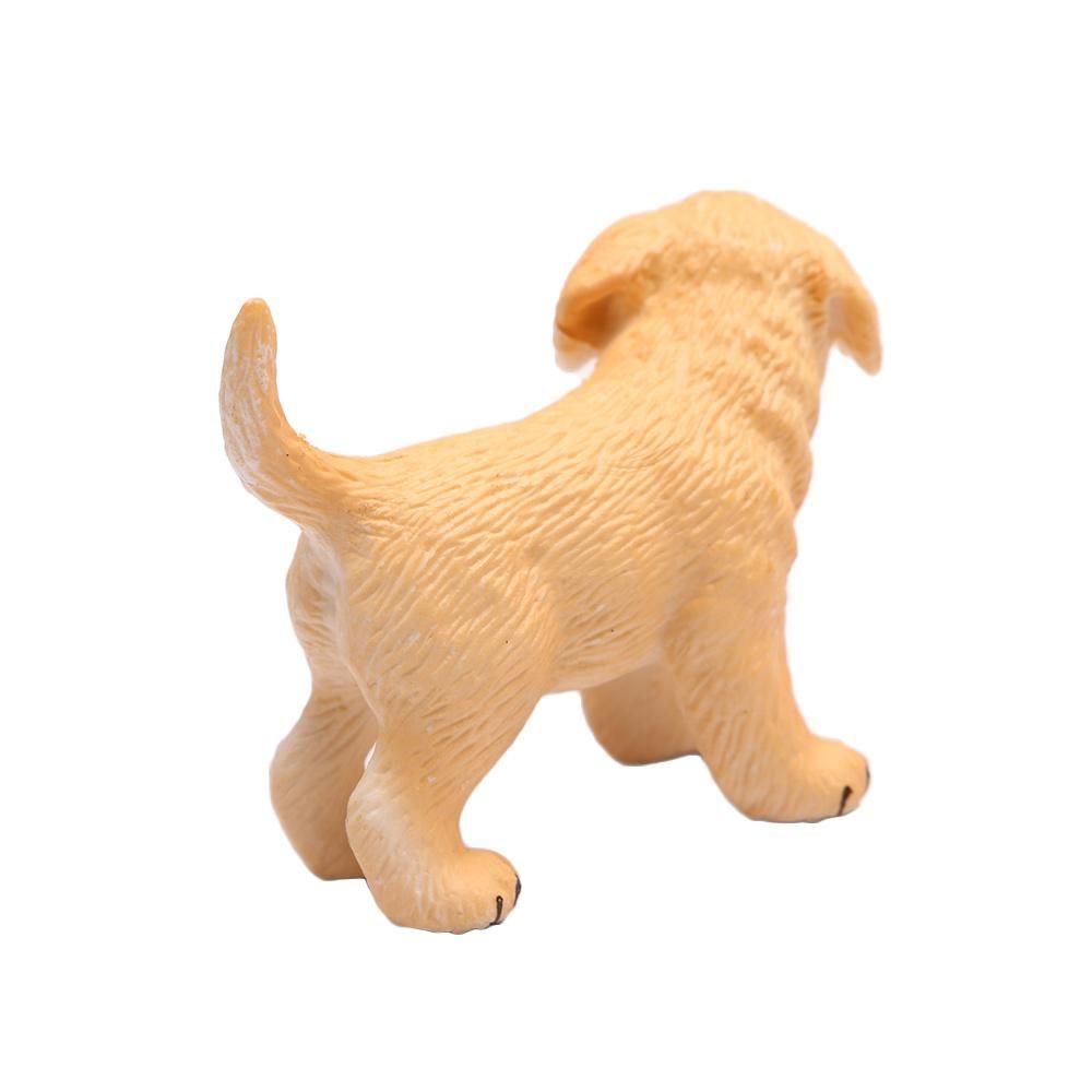 Mini Cute Hound Simulation Dog Accessories Farm Ornaments Animal Model Figurines Miniature