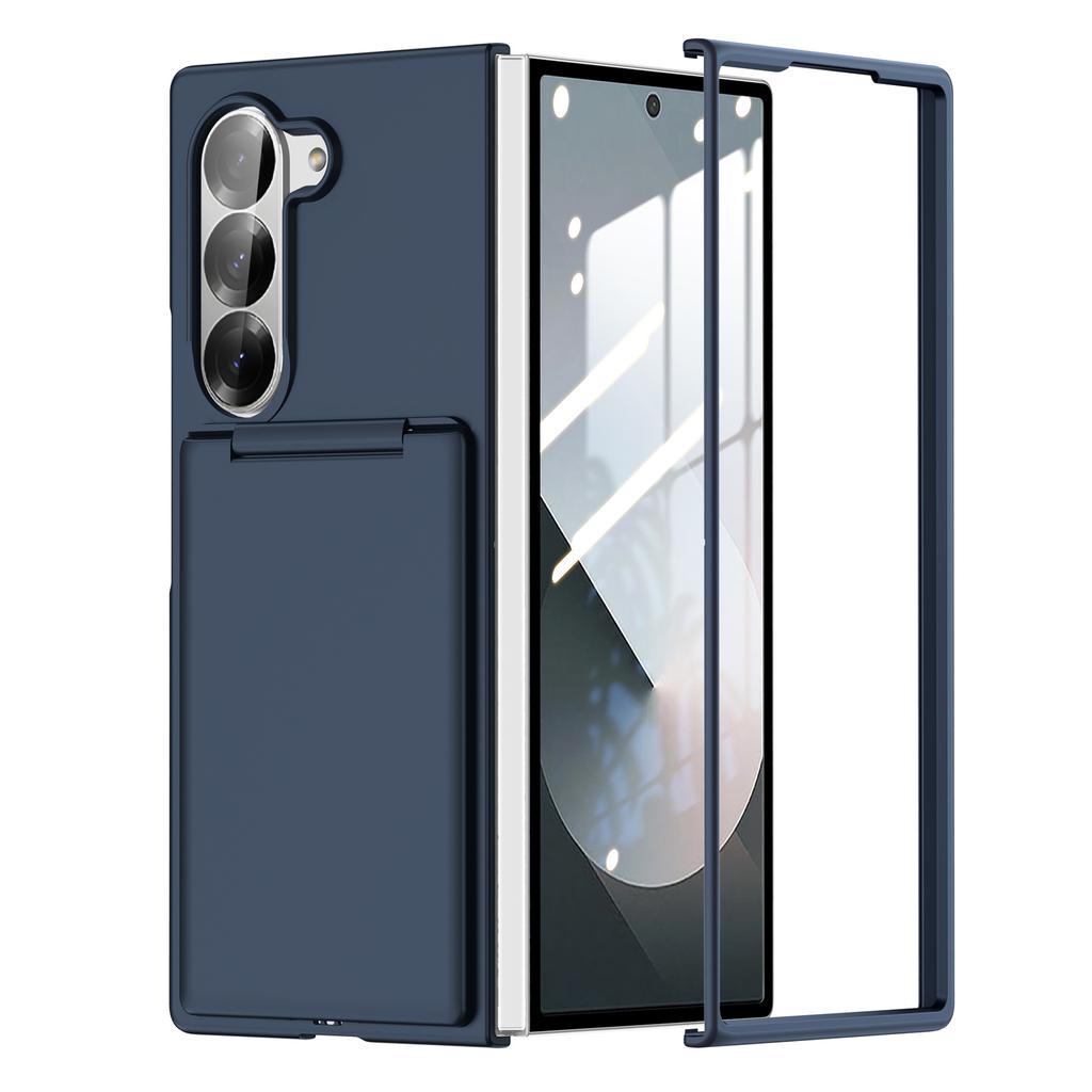 Suitable for Samsung Galaxy Z Fold7 Mobile Phone Case Folding Card Bag Bracket Imitation Leather Full Cover Dustproof Tup Jacket