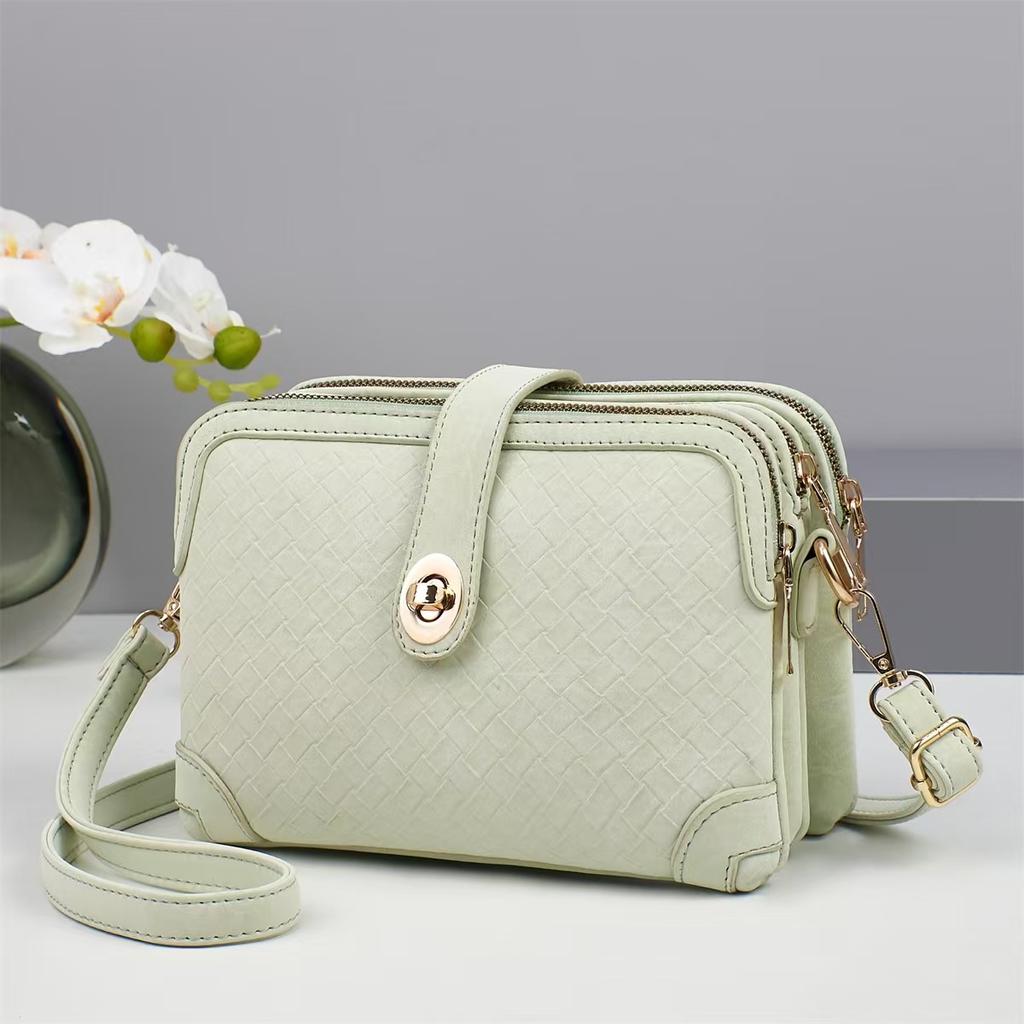 Nowa Modna Torebka z Delikatnym Zapachem Makaronik Casualowa Diamentowa Torba na Ramię Wielowarstwowa o Dużej Pojemności Torba Listonoszka