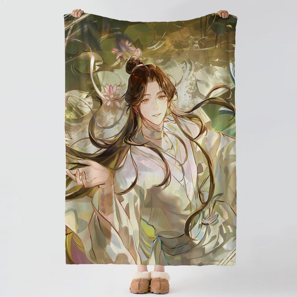Anime H-Heaven Officials Blessing-g Throw Thick Comfort Flannel Quilt, Multi-scene Use Indoor Outdoor Daily Nap