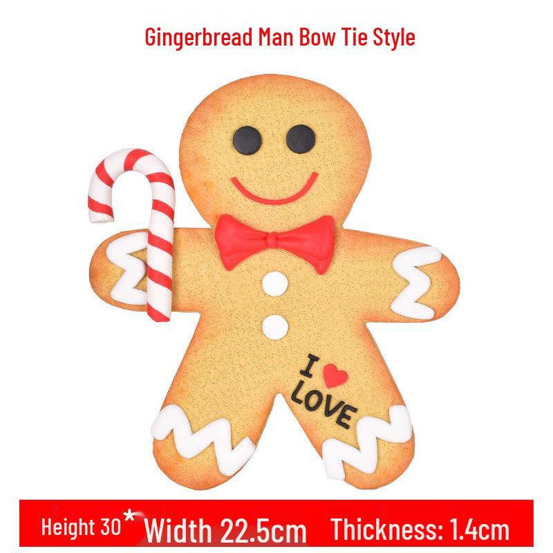 Gingerbread Man Christmas Ornaments & Photography Props for Tree & Window Decor, Children's Gifts