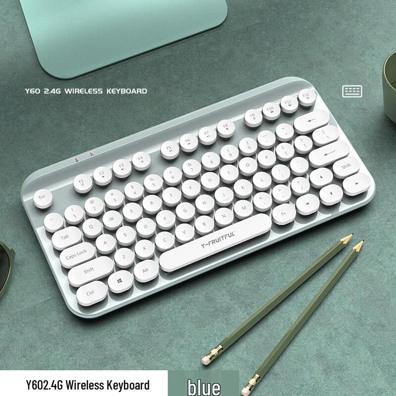 Y-FRUITFUL WI9 Wireless Color-block Keyboard & Mouse Set