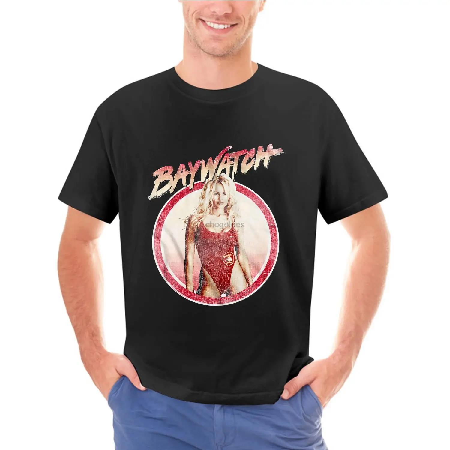 Baywatch 90 s Drama Beach Patrol Lifeguard Pamela Anderson Vintage Adult T-Shirt(1) - Men s Summer Cotton Graphic Tee S разноцветный