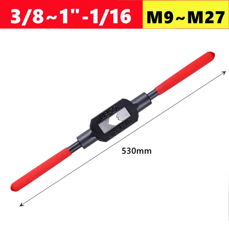 1pcs American manual tap wrench 1/16, 1/8, 1/4, 1/2, 3/4, 1 "-5/16, hand tap tapping fixture wrench tap accessories