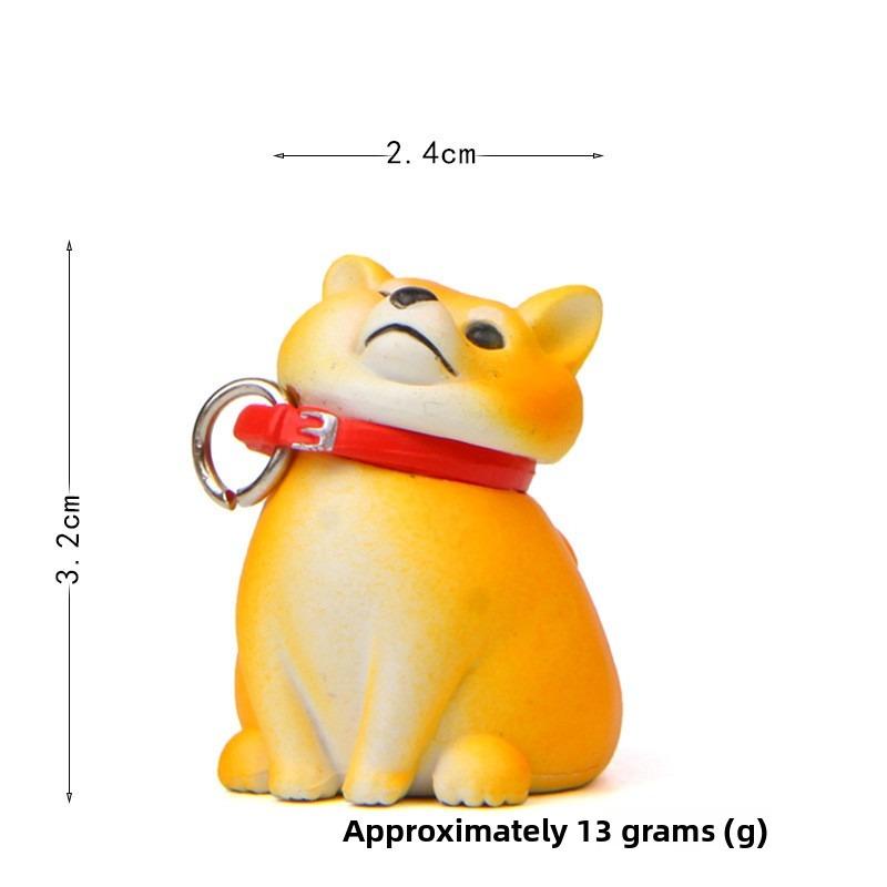 Self-healing Warmth, Refusal To Leave Shiba Inu, Don't Want To Leave Shiba Inu Figurine Baking Landscape Figurine