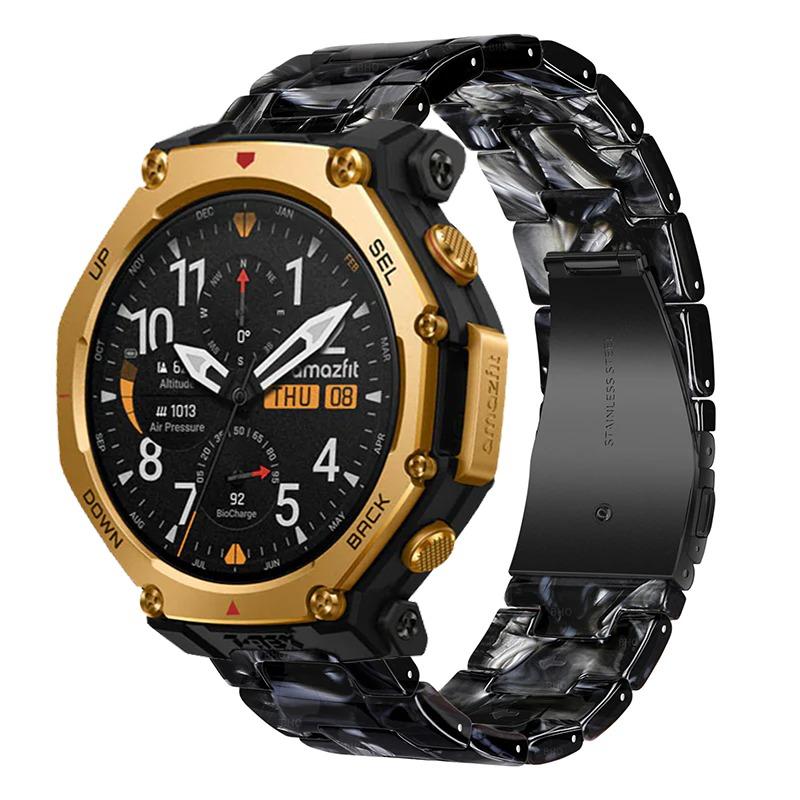 Cinturino in Resina Per Amazfit T-Rex3 Pro 48/44mm Traspirante Moda Durevole Braccialetto Per Amazfit Bip 6-5/Balance 2-1/Active 2-2 Quadrato