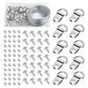 131pcs 30m Picture Wires Set with Hangers Frame Wires Set for Mirrors & Artwork